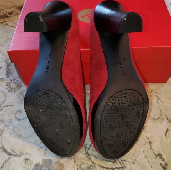 Adrienne Vittadini Marve Kidsuede Platform Pumps size 8 - Picture 4 of 11
